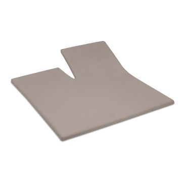 Cinderella Morning single splittopper spannbettlaken 180x200/210cm flanell taupe (bis 15cm)