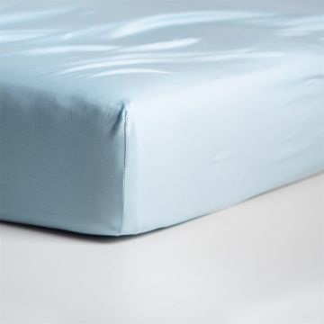 Cinderella spannbettlaken 80/90x210/220cm-100x200cm jersey weiches blau (bis 25cm)