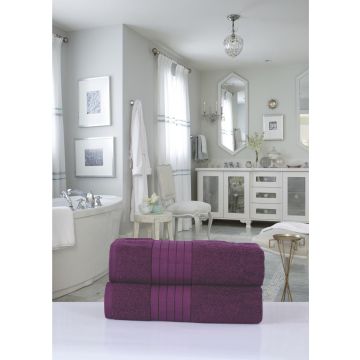 handtuch-set 70x140cm (2 stücke) nr:1000 bordeaux