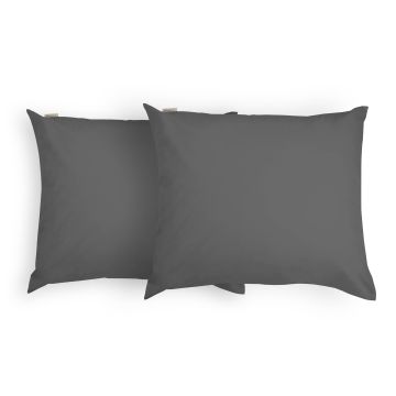 Crispy Cotton kissenbezug 60x70cm anthrazit